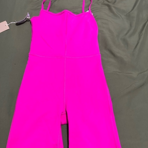 Aritzia Divinity Romper in vital pink. BRAND NEW! - Picture 9 of 9